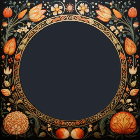 Preview for Floral-frame-design-template-spring-5d3e0
