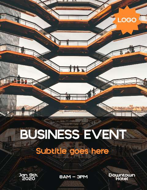 Preview for Business-event-downtown-hotel-flyer-template-b3df2