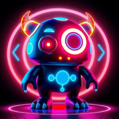 Preview for Neon-robot-character-design-aimonsterstyle-template-cc4b2
