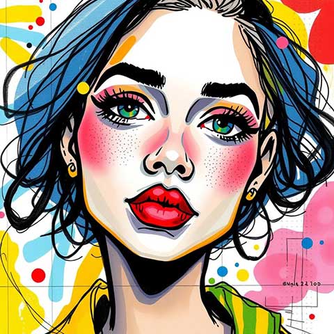 Preview for Pop-art-woman-illustration-aifeatured-template-2c172