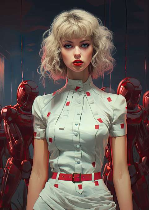 Preview for Futuristic-woman-with-robots-taylor-swift-template-80393