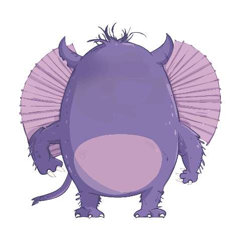 Preview for Purple-cartoon-monster-character-monster-template-ef9e3