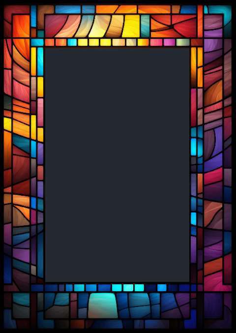 Preview for Stained-glass-frame-template-colorful-frame-7b233