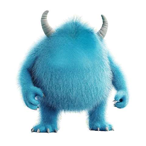 Preview for Sulley-monsters-inc-character-fuzzy-monster-template-d9956
