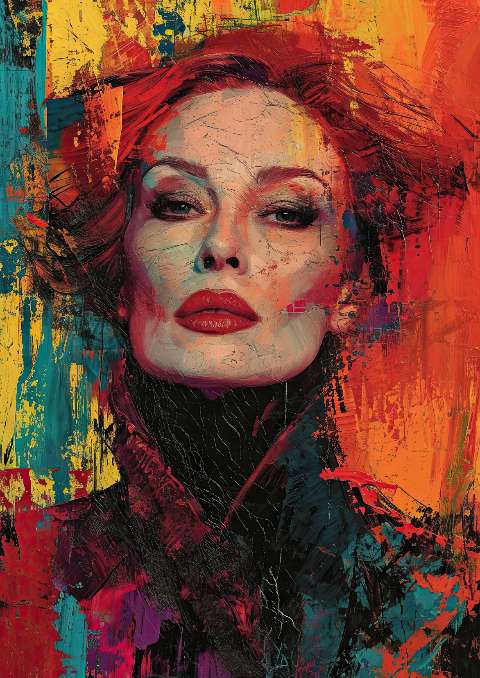 Preview for Vibrant-portrait-art-celebrities-template-54d0b