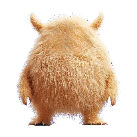 Preview for Furry-creature-digital-art-fuzzy-monster-template-0db54