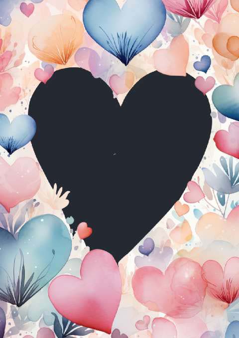 Preview for Love-heart-background-love-frame-template-91e8b