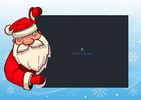 Preview for Santa-claus-holding-sign-template-holiday-card-cfd29