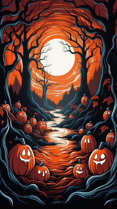 Preview for Halloween-forest-illustration-halloween-story-template-fc641