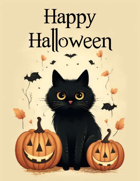Preview for Halloween-black-cat-illustration-template-9dd1f