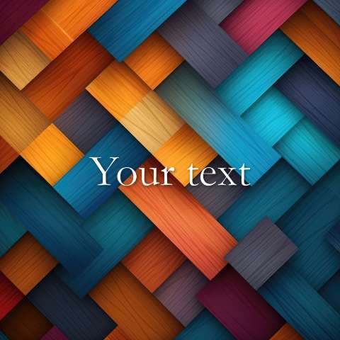 Preview for Colorful-wooden-plank-pattern-instagram-post-template-2c98f