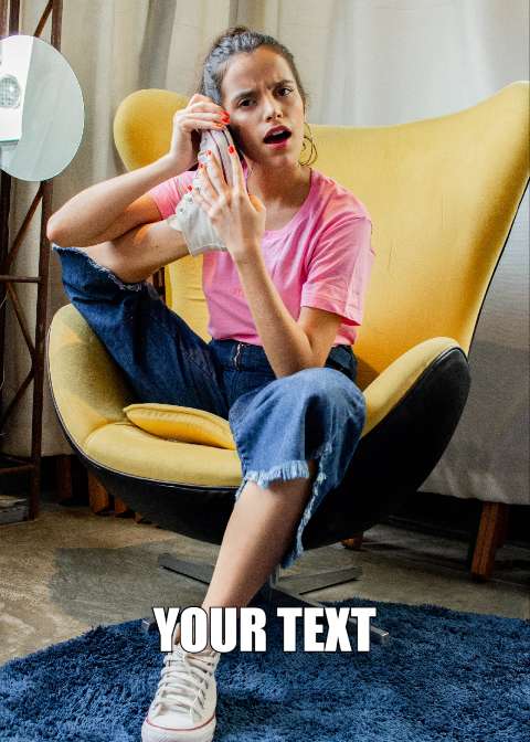 Preview for Woman-on-phone-call-in-yellow-chair-meme-human-template-3dc4e