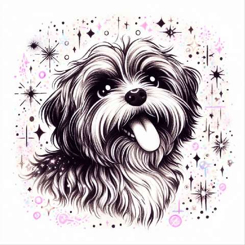 Preview for Whimsical Dog Illustration Template