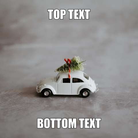 Preview for White-toy-car-christmas-tree-holidaymeme-template-290be
