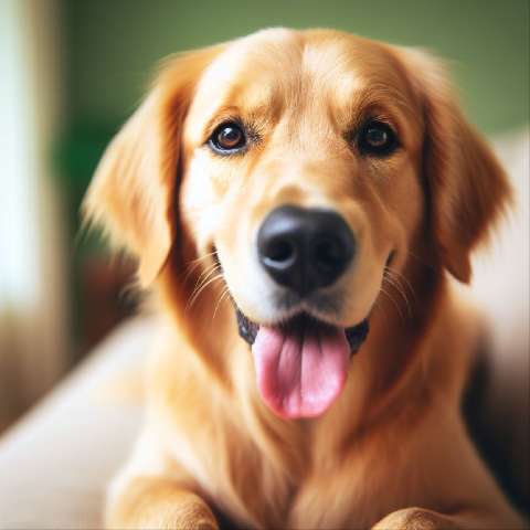 Preview for Golden Retriever Portrait Template