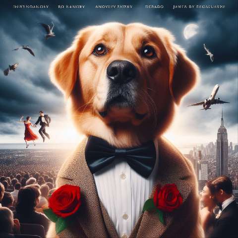 Preview for Dapper Dog In Tuxedo Design Template
