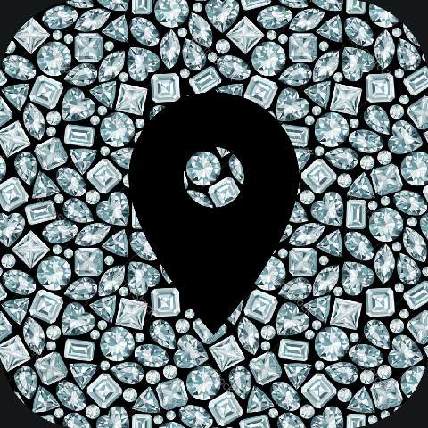 Preview for Luxury-location-pin-icon-diamond-icon-template-e5426