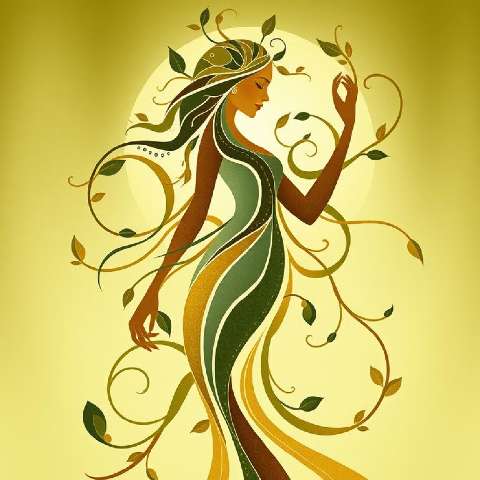 Preview for Woman-entwined-with-nature-aiunique-template-122aa