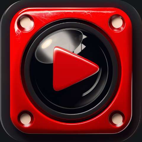 Preview for Red Video Play Button Template
