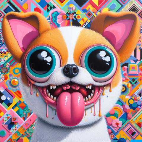 Preview for Colorful-cartoon-dog-art-aiold-template-1180e