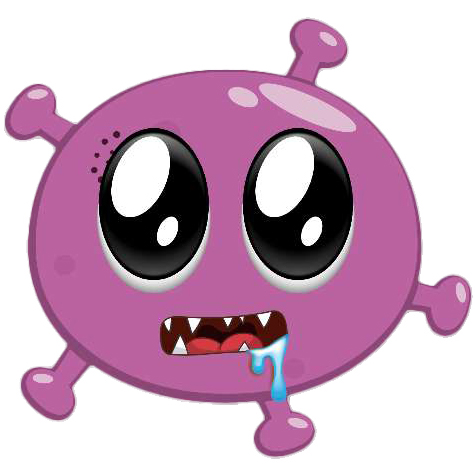 Preview for Cartoon-purple-germ-illustration-emoji-creatures-template-15c7b