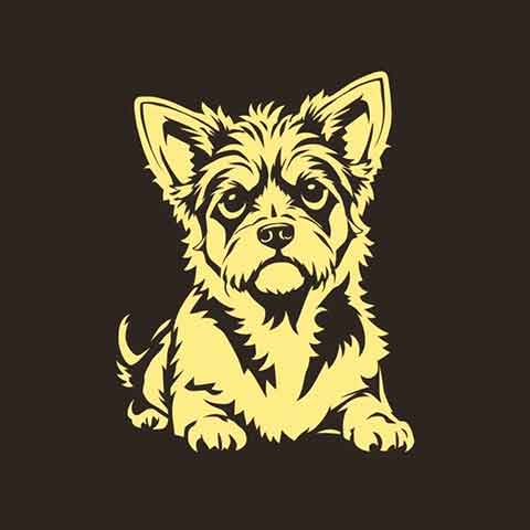 Preview for Yorkshire Terrier Illustration Template
