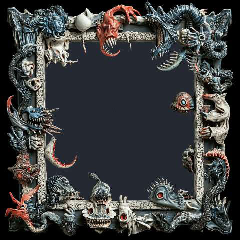 Preview for Ornate-monster-frame-design-template-9ac49