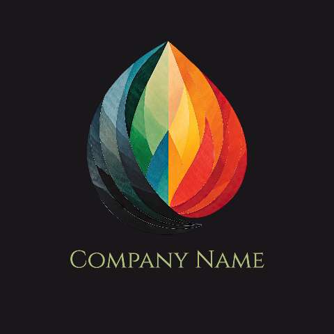 Preview for Colorful-geometric-leaf-logo-design-logo-colorful-template-82a3f