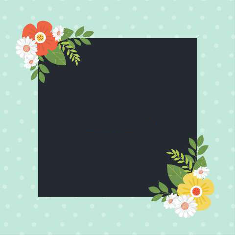 Preview for Floral-frame-template-design-flower-frame-7e76e