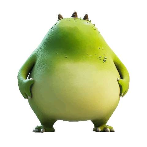 Preview for Green-cartoon-monster-smooth-monster-template-aa2da