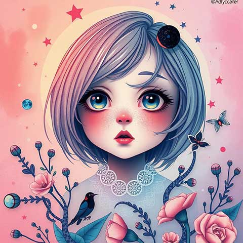 Preview for Whimsical-girl-illustration-aicartoon-template-11bdb