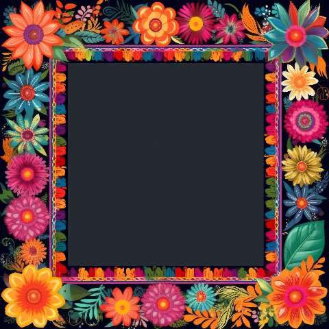 Preview for Floral-frame-template-colorful-frame-6f31a