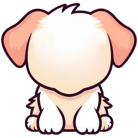 Preview for Cartoon-puppy-illustration-emoji-animal-template-70674