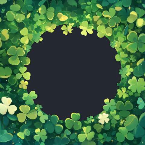 Preview for Shamrock-wreath-frame-st-patricks-template-cdcd3