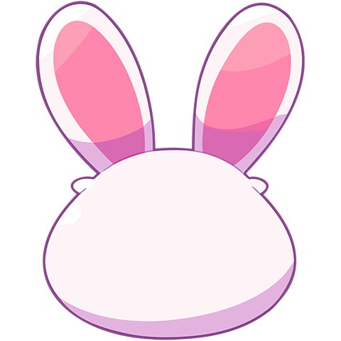 Preview for Pink-bunny-ears-illustration-emoji-animal-template-69000