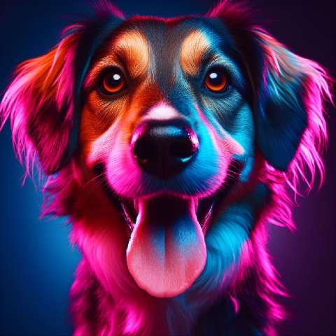 Preview for Vibrant Canine Portrait Design Template