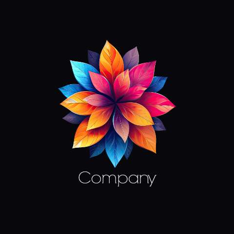 Preview for Vibrant-floral-logo-design-logo-flower-template-2e5a8
