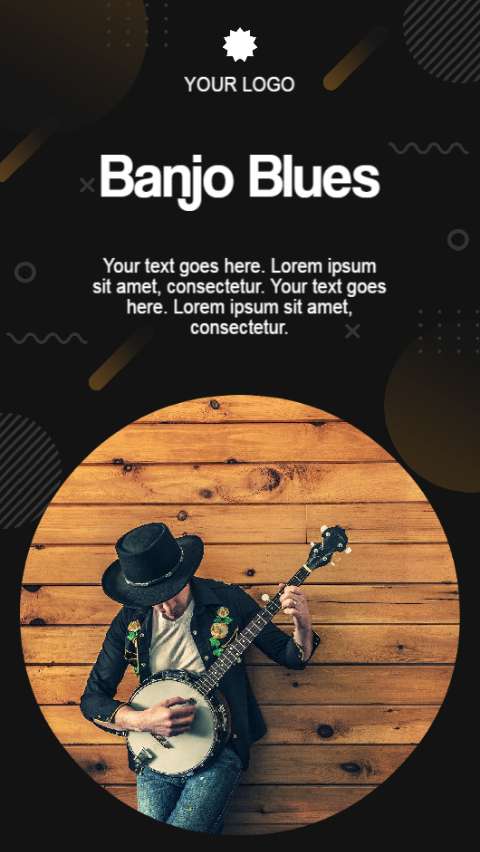 Preview for Banjo-blues-template-photo-story-85630