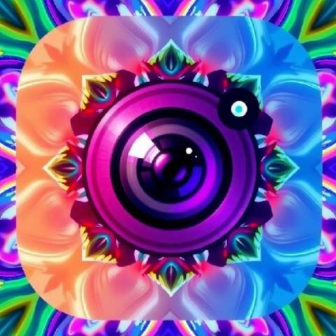 Preview for Psychedelic-camera-lens-art-aiappiconstyle-template-9ab56