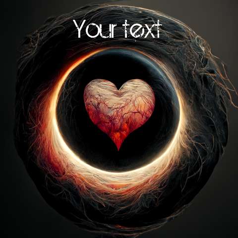 Preview for Glowing-heart-portal-art-ai-image-template-5f81d