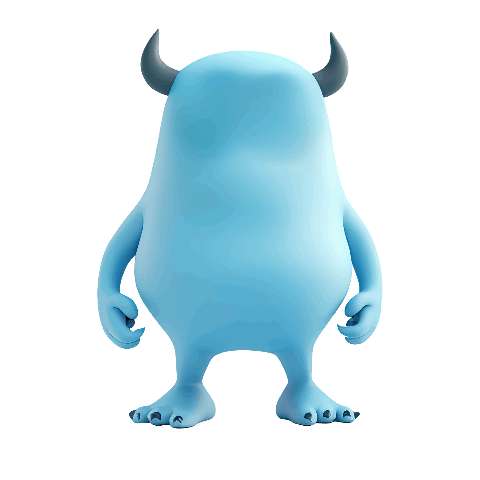 Preview for Blue-monster-character-design-smooth-monster-template-8b282