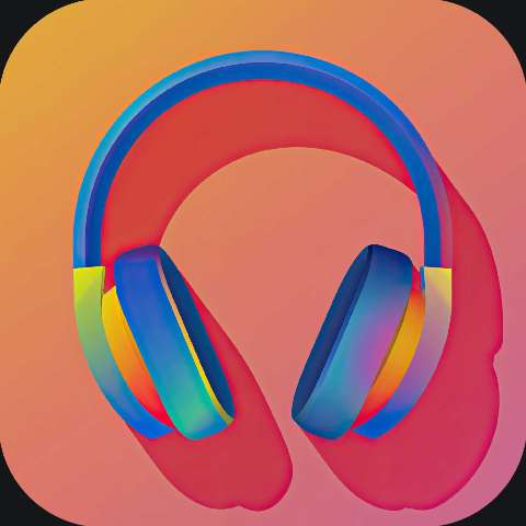 Preview for Vibrant Headphones Illustration Template