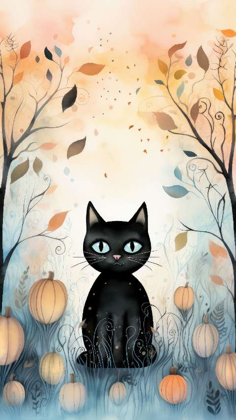 Preview for Whimsical-black-cat-autumn-halloween-story-template-cfd40