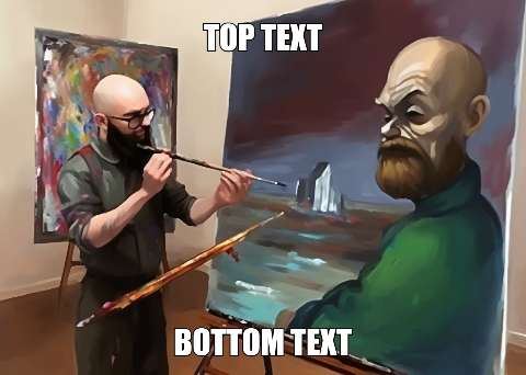 Preview for Artist-painting-meme-template-meme-human-f2954
