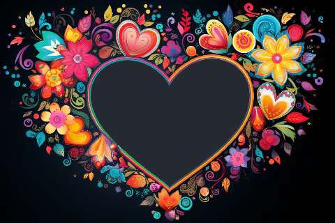 Preview for Floral-heart-design-template-valentines-day-732b2