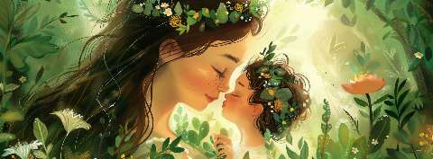 Preview for Mother And Child In Nature Design Template