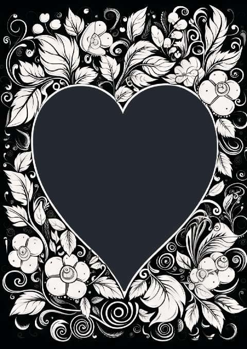 Preview for Floral-heart-frame-design-valentines-day-template-9e71d
