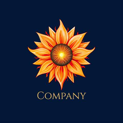 Preview for Sunflower-company-logo-design-logo-flower-template-a2ca3