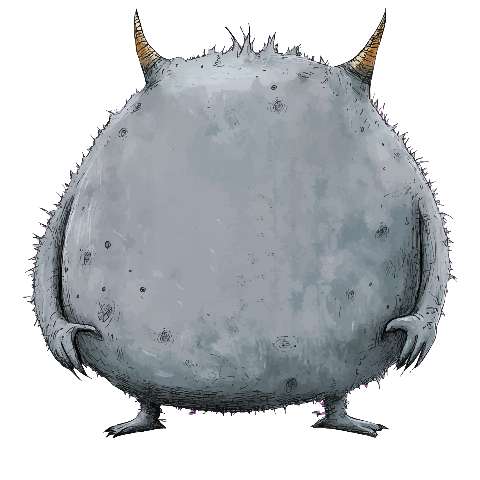 Preview for Gray-monster-illustration-whimsical-monster-template-41cb8