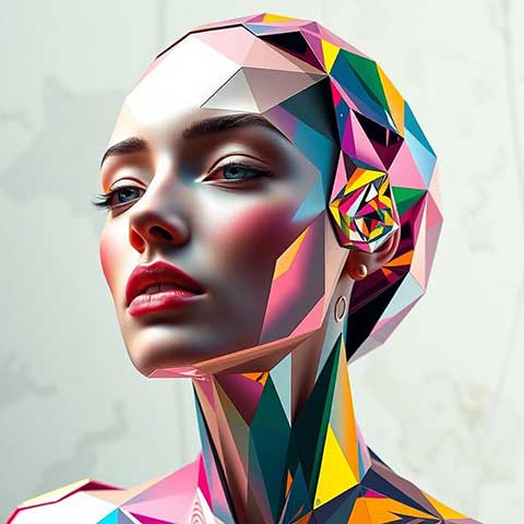 Preview for Geometric-portrait-art-ainewstyle-template-1ec07